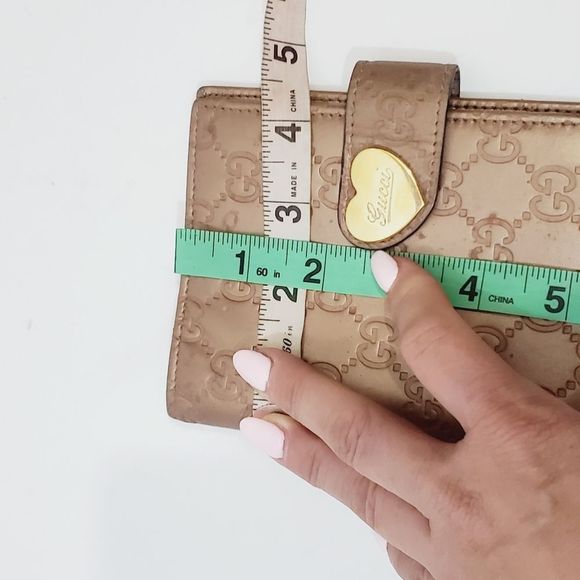 Gucci Authentic Guccissima embossed leather  Rose metallic agenda *chk video* - Picture 6 of 17